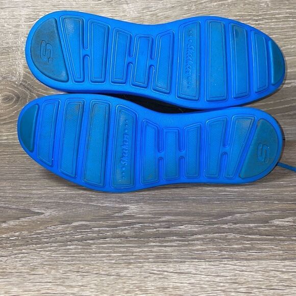 Skechers Groove Lite-Chummy Blue Black Suede Womens Size 8 Ankle Booties SN48207 - Picture 8 of 10